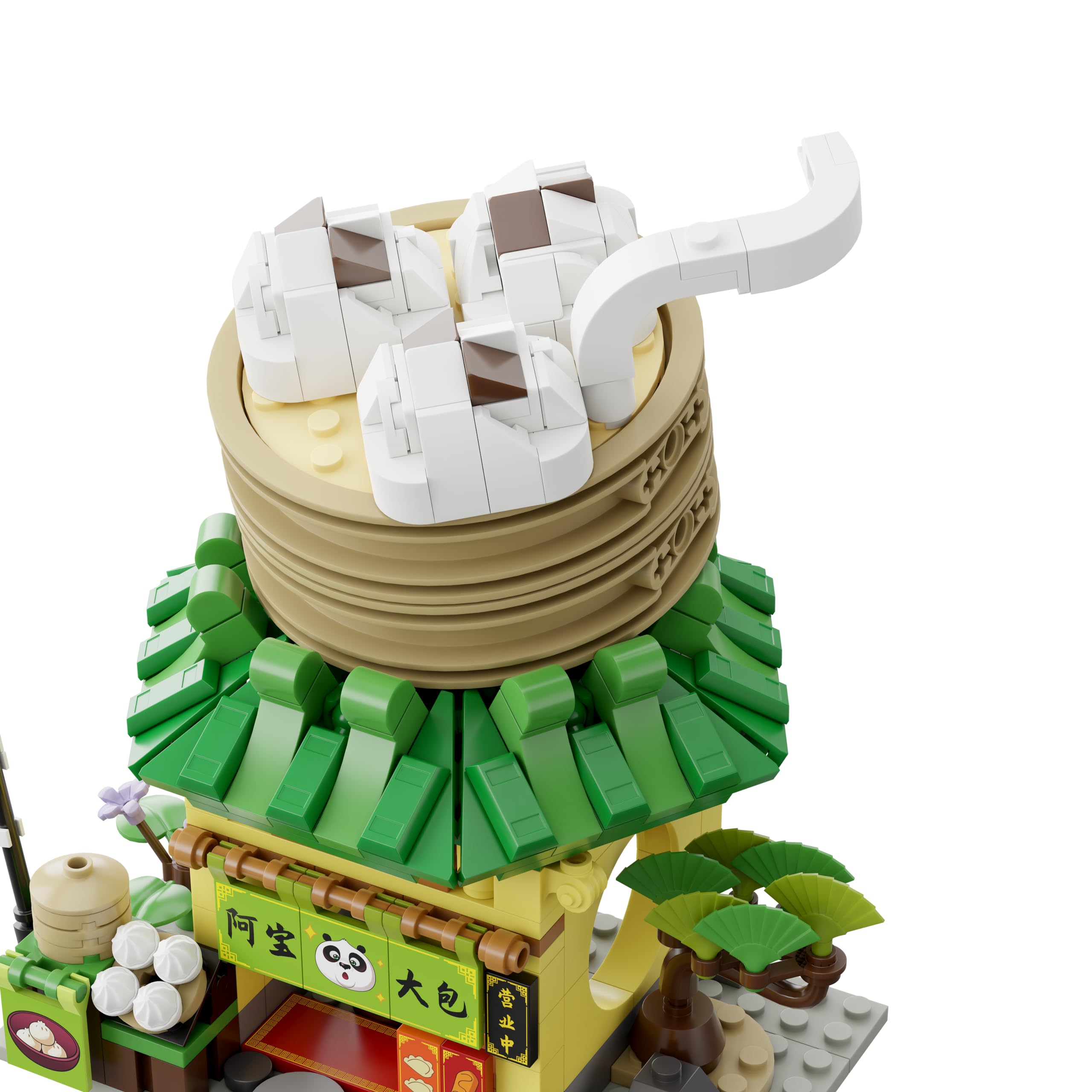 カンフーパンダ　フィギュア(ブロンズ)之阿宝不愁吃 Amazon.co.jp: カンフーパンダ:ポーの餃子屋316ピース 組み立て可能な